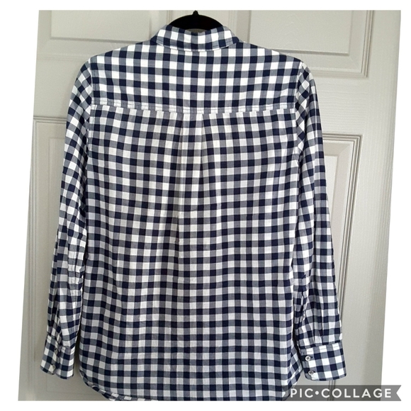 J. Crew Factory Gingham Classic Button-Down Shirt - Picture 3 of 6